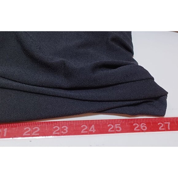 Coldwater Creek Sheer Pleated Chiffon Topper 2X Black Flowy Whimsigoth Dressy - Picture 5 of 6